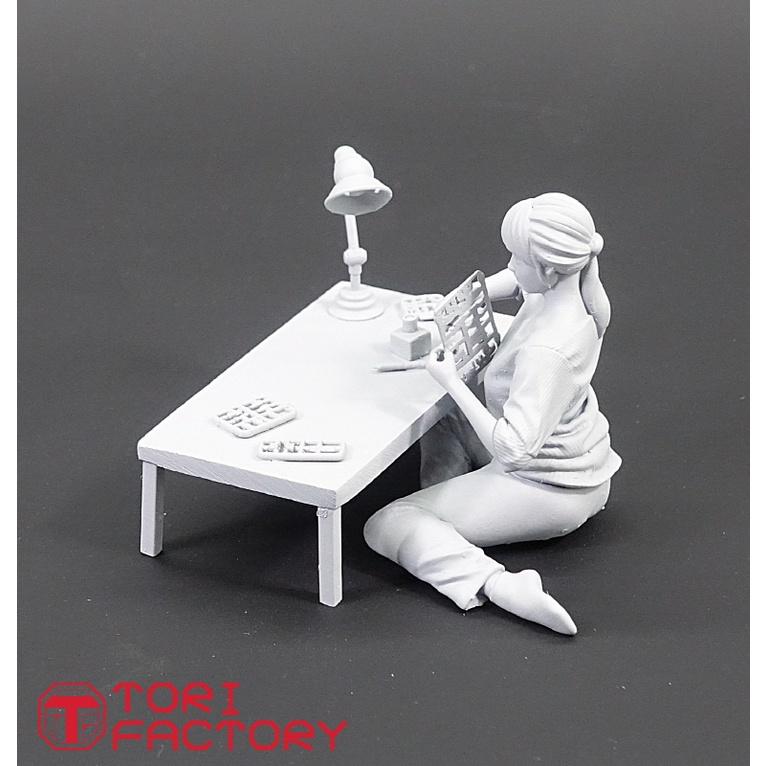 [小人物繪舘]現貨*Tori GW-17 Hobby Time 做模型女孩 致敬量產型璃子 1/35-24 樹脂人形套件-細節圖5