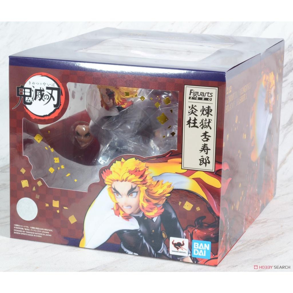 【小人物繪舘】*現貨* 代理版 BANDAI Figuarts ZERO 鬼滅之刃 煉獄杏壽郎 炎柱 PVC成品含運輸盒-細節圖2