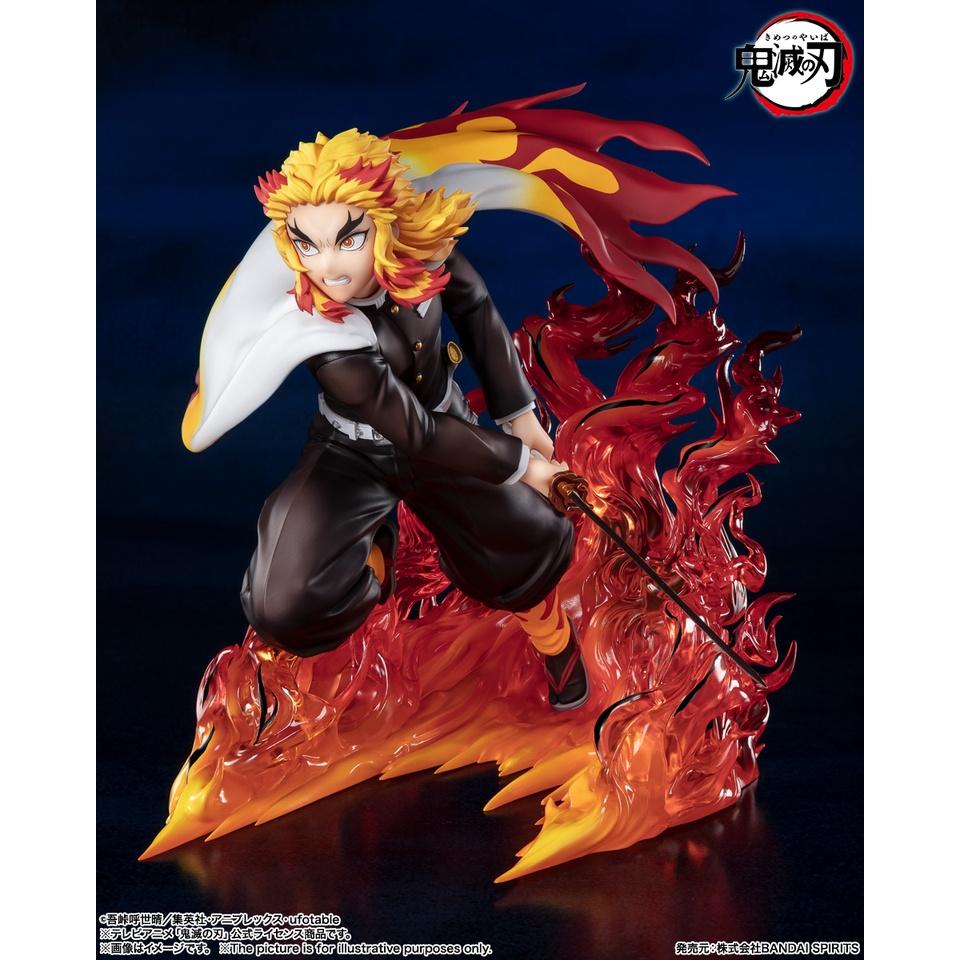 【小人物繪舘】*現貨* 代理版 BANDAI Figuarts ZERO 鬼滅之刃 煉獄杏壽郎 炎柱 PVC成品含運輸盒-細節圖4