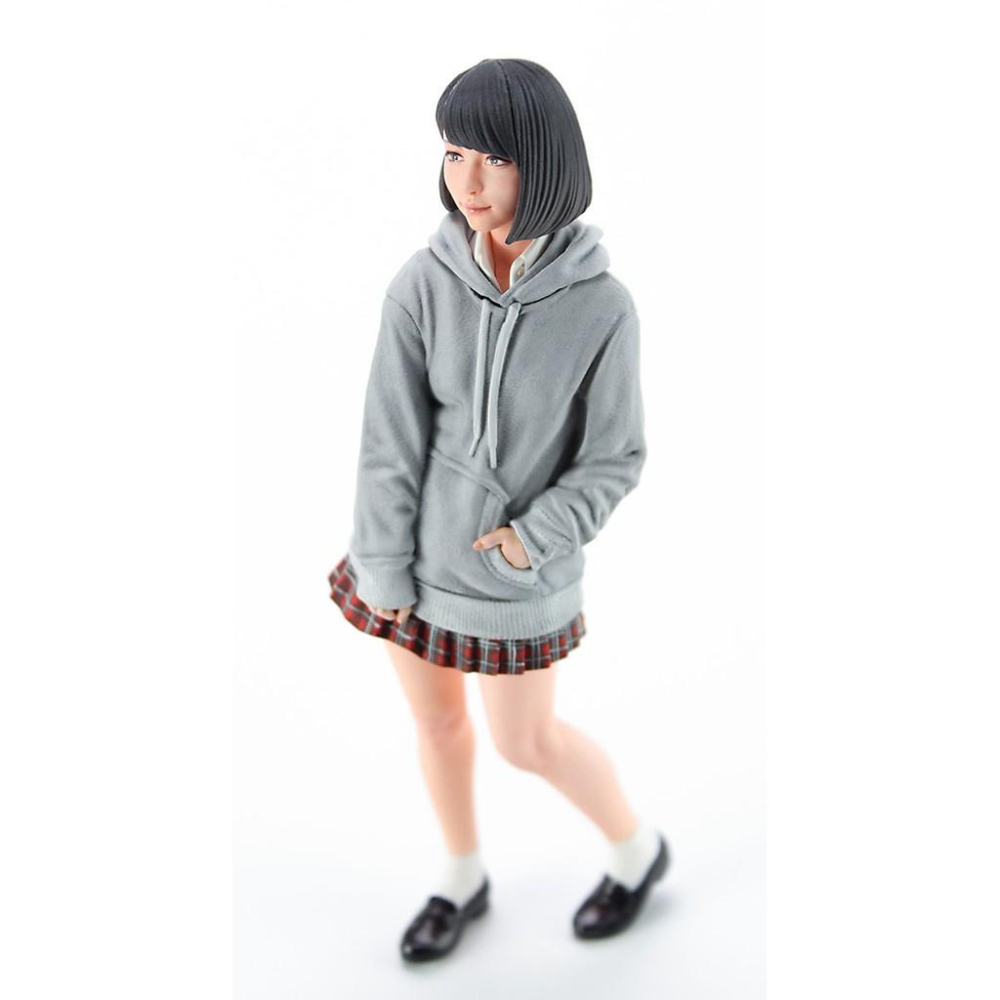 【小人物繪舘】*現貨*Hasegawa長谷川SP438 1/12JK Mate 4女高生系列4 連帽衫 樹脂人形套件-細節圖5