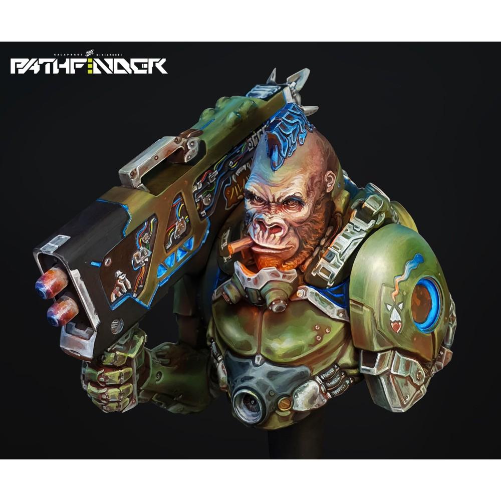 [小人物繪舘]現貨稀有正版 SILVERBACK ENZO 1/10 微縮藝術胸像 樹脂GK人形-細節圖4