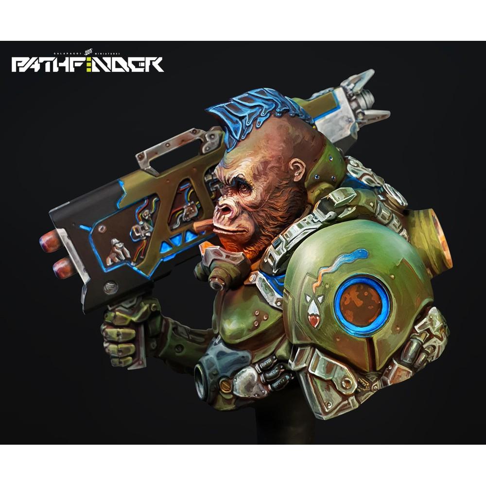 [小人物繪舘]現貨稀有正版 SILVERBACK ENZO 1/10 微縮藝術胸像 樹脂GK人形-細節圖5