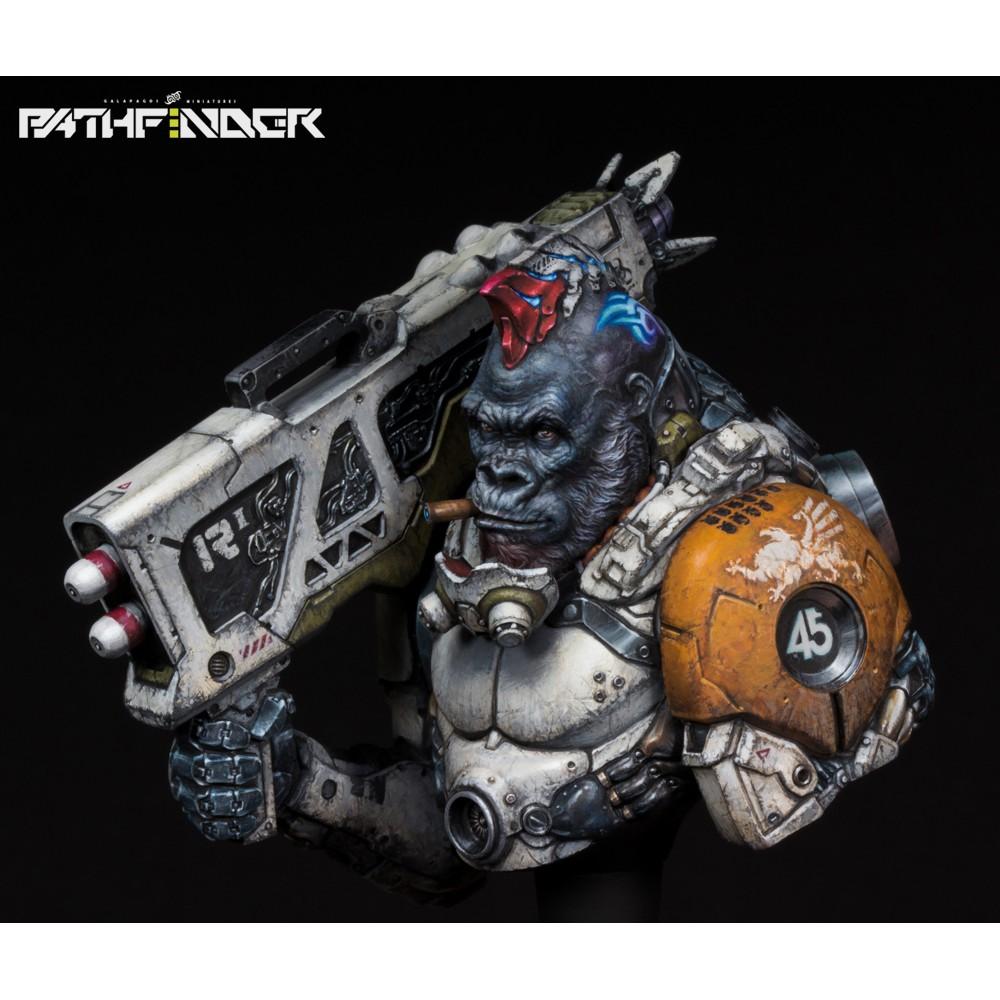 [小人物繪舘]現貨稀有正版 SILVERBACK ENZO 1/10 微縮藝術胸像 樹脂GK人形-細節圖7