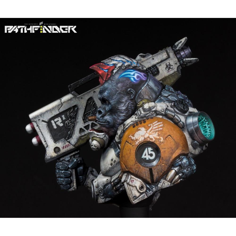 [小人物繪舘]現貨稀有正版 SILVERBACK ENZO 1/10 微縮藝術胸像 樹脂GK人形-細節圖9