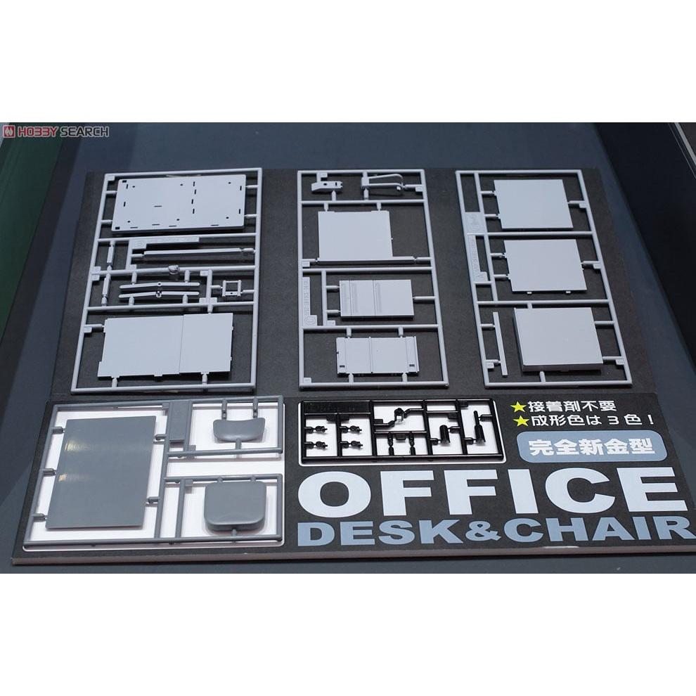 【小人物繪舘】*現貨*Hasegawa長谷川FA03辦公桌椅1/12組裝模型-細節圖4