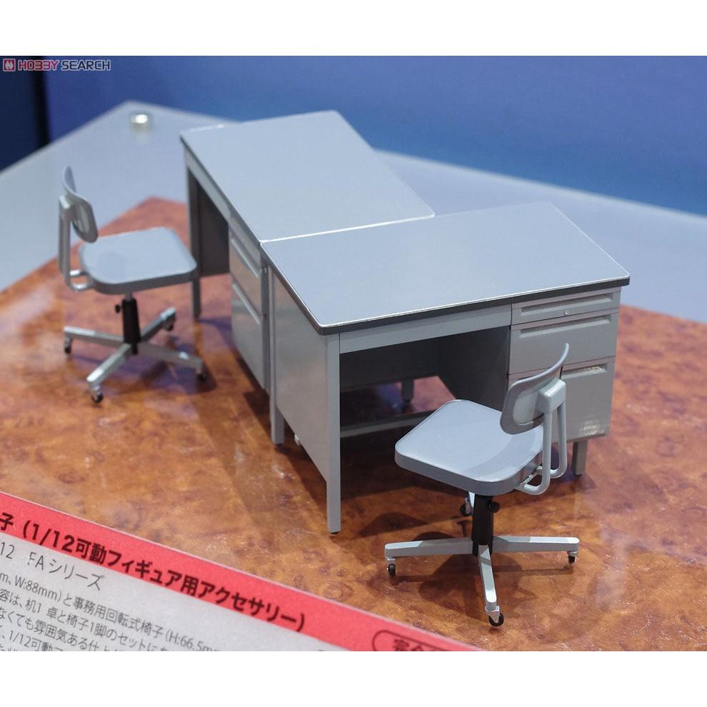 【小人物繪舘】*現貨*Hasegawa長谷川FA03辦公桌椅1/12組裝模型-細節圖6