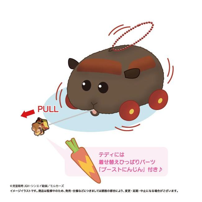 【小人物繪舘】*現貨*正日版eikoh PUI PUI 天竺鼠車車布偶 絨毛娃娃 震動玩偶 吊飾VOL1-細節圖5