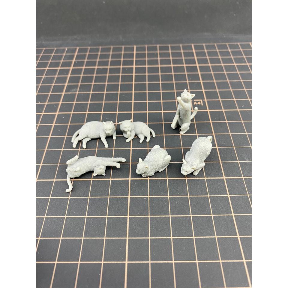 *現貨*Tori(ZLPLA)ZA-008 1/24,1/35貓咪組樹脂模型,模型造景,情景小物,貓模型-細節圖3