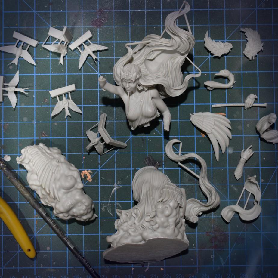 【現貨】[小人物繪舘]The Air bust 1/12胸像 樹脂GK人形 微縮模型-細節圖8