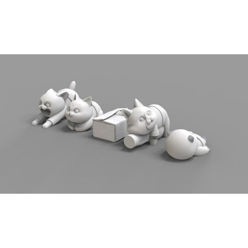 *現貨*Tori(ZLPLA)ATN-07 陸上自衛隊貓咪戰車兵1(不含坦克) 1/35卡通動物士兵系列-細節圖2