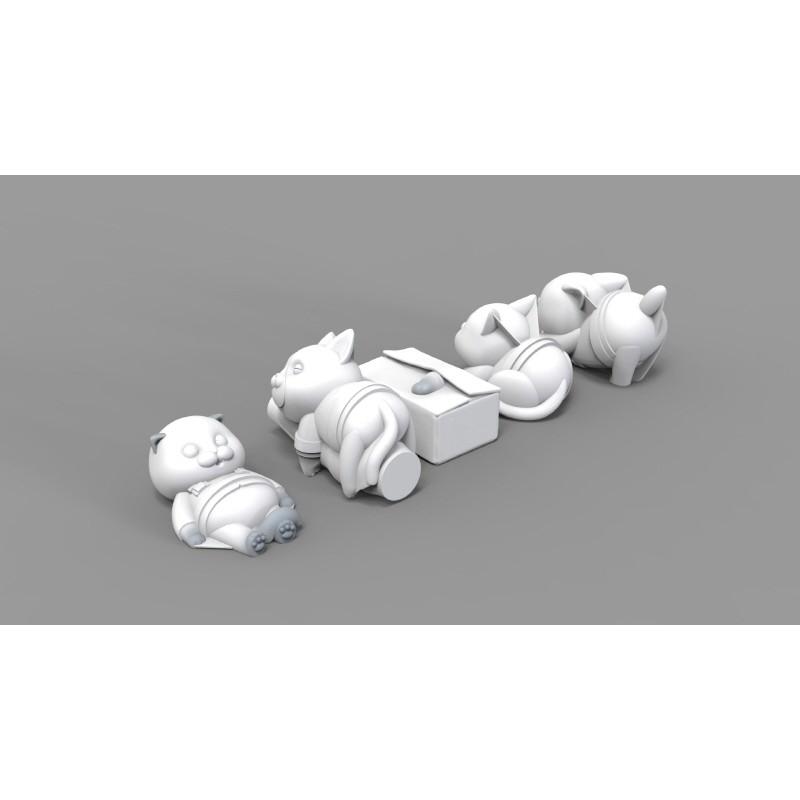 *現貨*Tori(ZLPLA)ATN-07 陸上自衛隊貓咪戰車兵1(不含坦克) 1/35卡通動物士兵系列-細節圖3