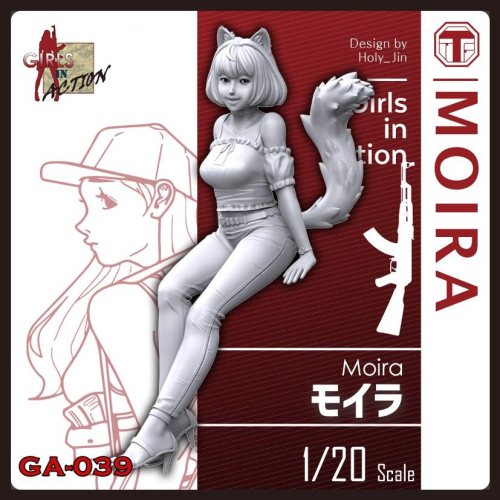 現貨*Tori(ZLPLA)GA-039 Moria 1/20獸娘貓女 女兵系列 樹脂GK人形,模型非美少女公仔