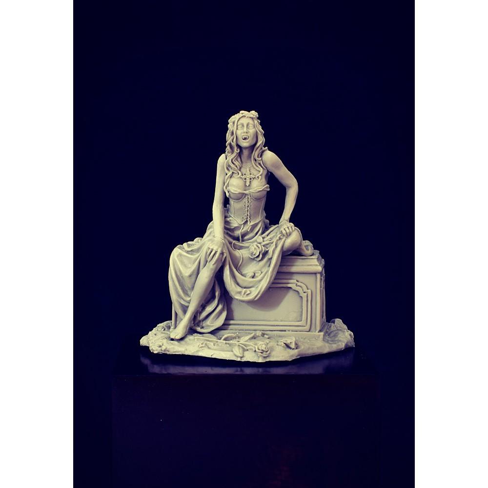 【現貨】[小人物繪舘]1/32 NOCTURNA (54mm)女吸血鬼 樹脂GK人形 微縮模型-細節圖2