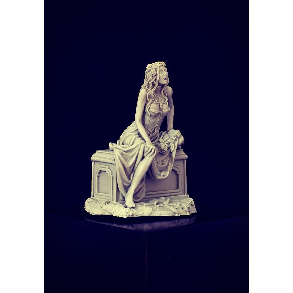 【現貨】[小人物繪舘]1/32 NOCTURNA (54mm)女吸血鬼 樹脂GK人形 微縮模型-細節圖3