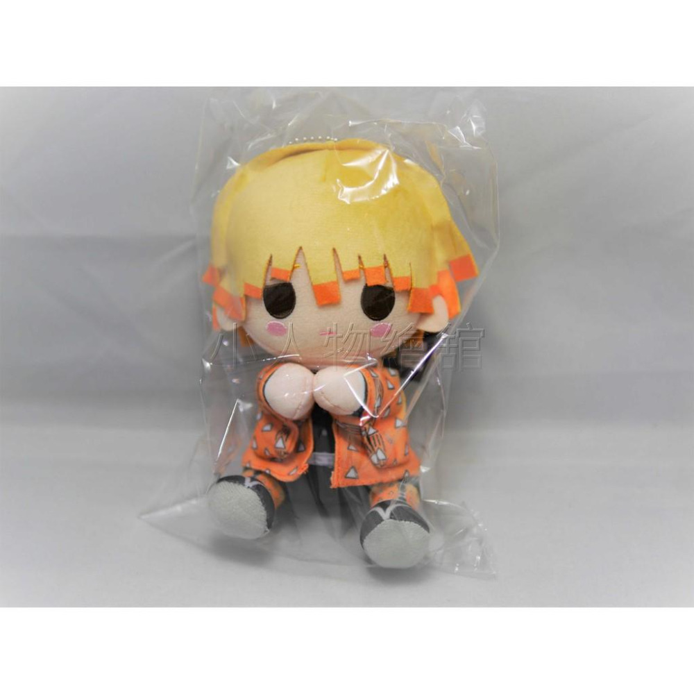 【小人物繪舘】現貨日版 壽屋 正版 鬼滅之刃-我妻善逸-夾手娃娃布偶吊飾 貼手娃娃 抱娃-細節圖2