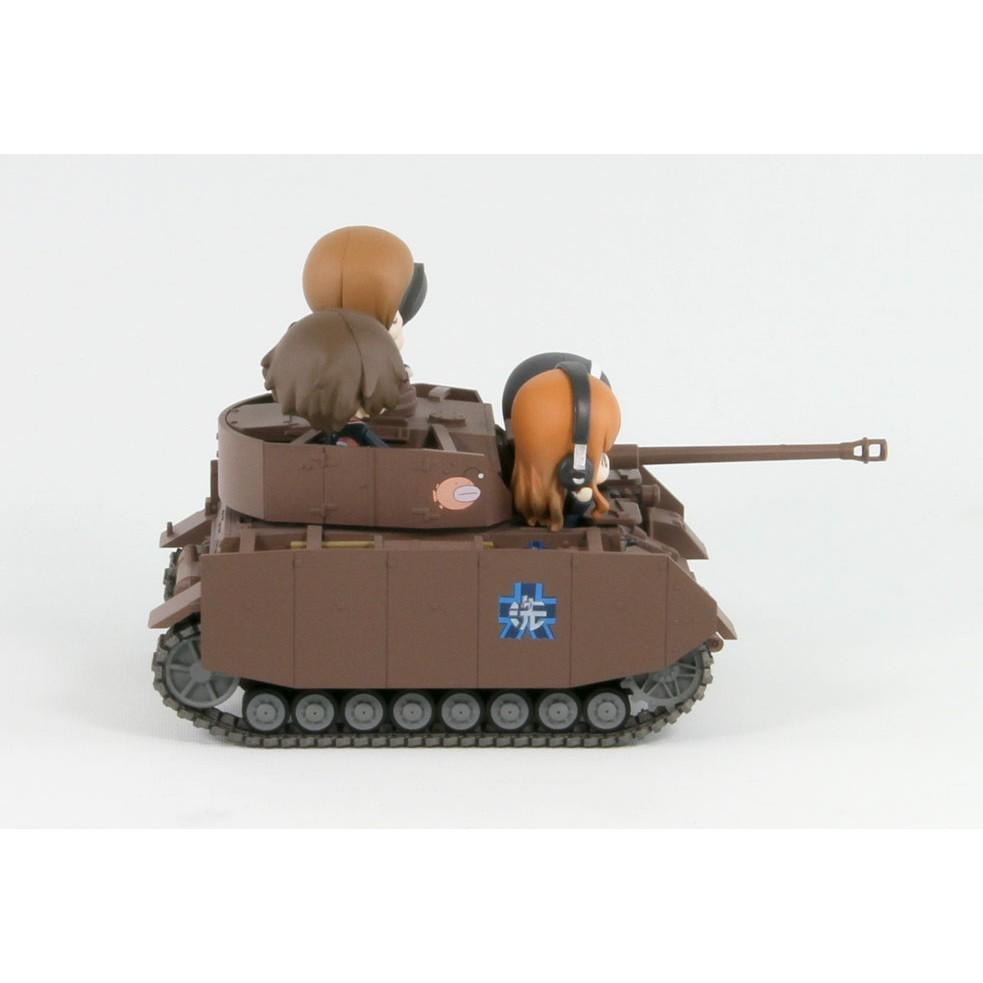 【小人物繪舘】*現貨*日版 PairDot PD20少女與戰車 Q版四號戰車D型改(H仕樣)完成品 附鮟鱇隊5人公仔-細節圖4