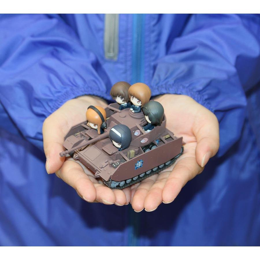 【小人物繪舘】*現貨*日版 PairDot PD20少女與戰車 Q版四號戰車D型改(H仕樣)完成品 附鮟鱇隊5人公仔-細節圖8