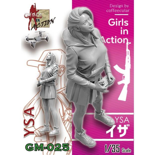 *再到貨*ZLPLA GM-025 Ysa 1/35時裝美女 女兵系列 樹脂GK人形,手辦模型非美少女公仔