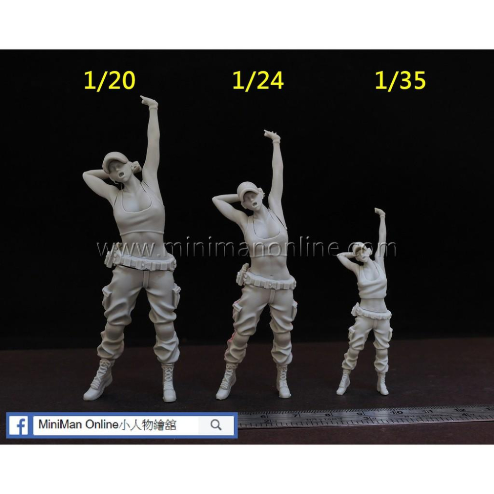 ZLPLA GA-022 Vesty美女 女兵系列1/20 樹脂GK人形,手辦模型非美少女公仔-細節圖2