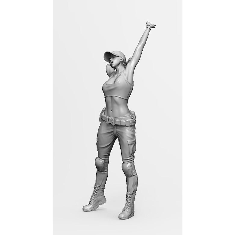 ZLPLA GA-022 Vesty美女 女兵系列1/20 樹脂GK人形,手辦模型非美少女公仔-細節圖5