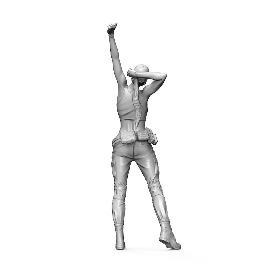 ZLPLA GA-022 Vesty美女 女兵系列1/20 樹脂GK人形,手辦模型非美少女公仔-細節圖7