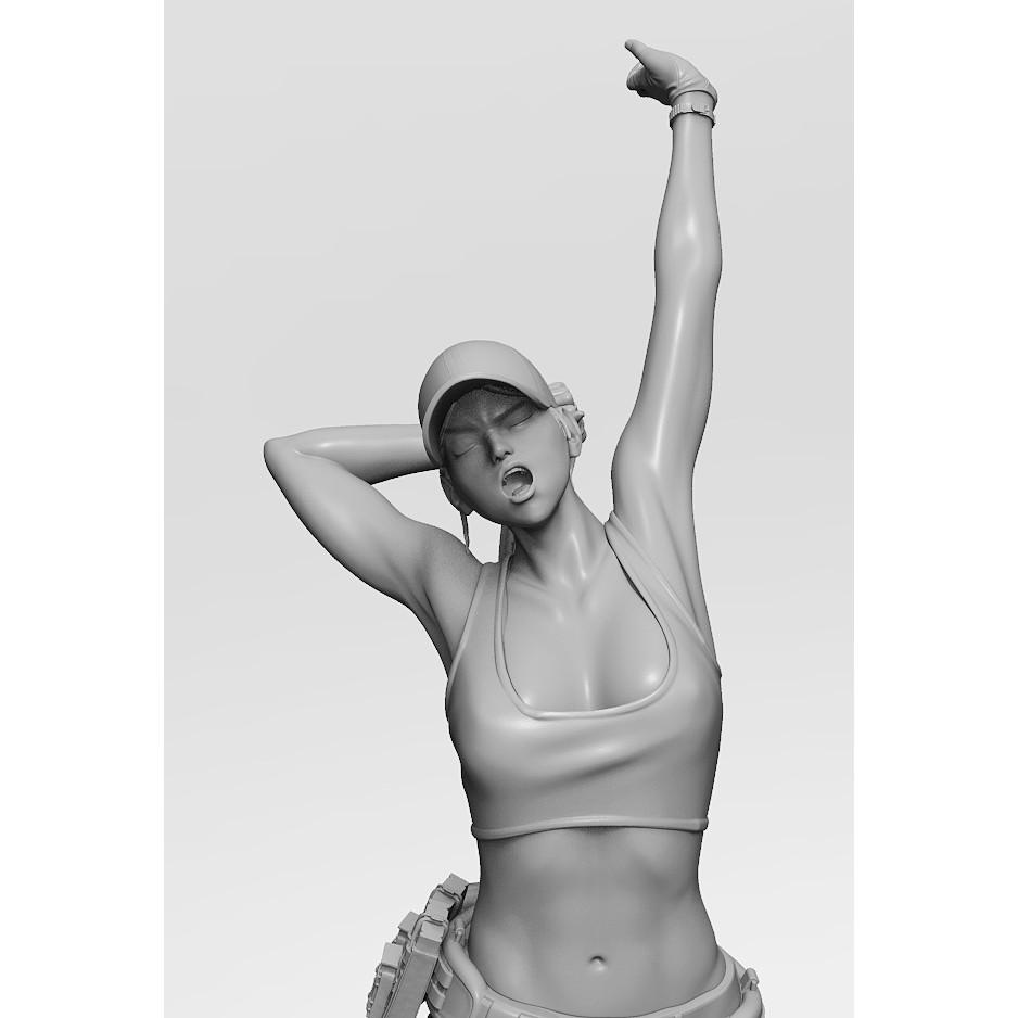 ZLPLA GA-022 Vesty美女 女兵系列1/20 樹脂GK人形,手辦模型非美少女公仔-細節圖9