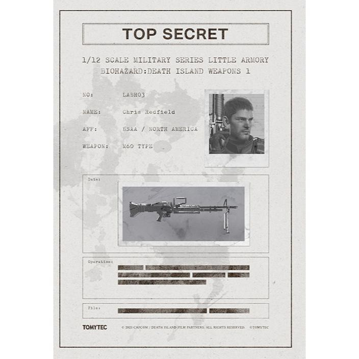 [小人物繪舘]*現貨*日版Tomytec 惡靈古堡:死亡島X迷你武裝LABH03 M60 1/12組裝模型-細節圖8