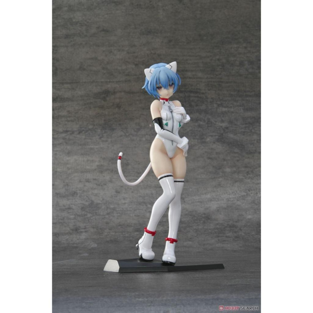 【小人物繪舘】*現貨*日版RC Berg 新世紀福音戰士ぐりむろっく！PLUS 綾波零 正版GK白模人形未組裝未上色-細節圖3