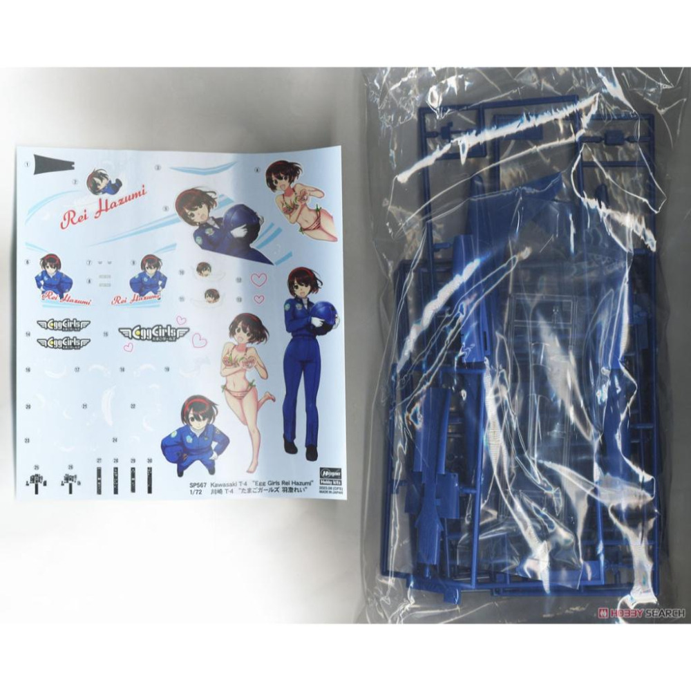 【小人物繪舘】 *現貨*Hasegawa長谷川SP567 1/72 川崎 T-4 蛋機女孩 羽澄れい 彩繪機限定品-細節圖7