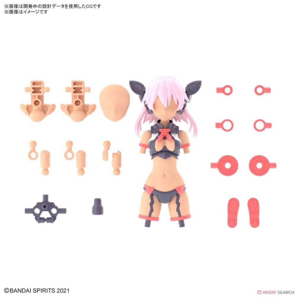 【小人物繪舘】*現貨* BANDAI萬代30MS 組裝少女輕作戰 配件套組8（斥候裝）[顏色C]-細節圖2