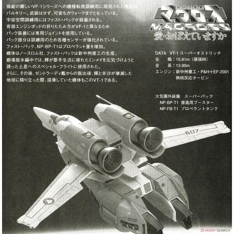 【小人物繪舘】*現貨*Hasegawa長谷川7超時空要塞VT-1超級鴕鳥 雙座教練機1/72組裝模型-細節圖3