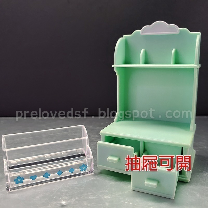 森林家族 絕版 1998年 書店 文具架 迷你小舖 書報攤 配件〈清空間放山雞〉-細節圖2