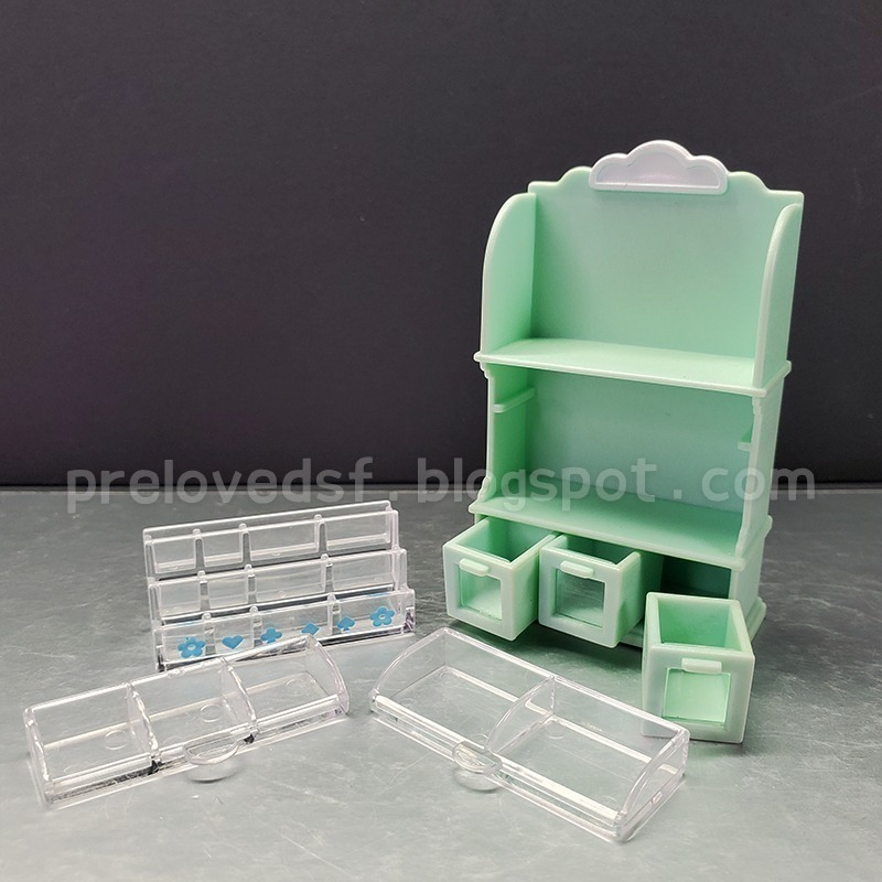 森林家族 絕版 1998年 書店 文具架 迷你小舖 書報攤 配件〈清空間放山雞〉-細節圖3