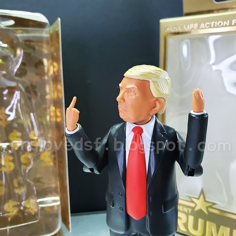 川普 可動人偶 絕版 2016 FCTRY DONALD TRUMP ACTION FIGURE〈清空間放山雞〉-細節圖5