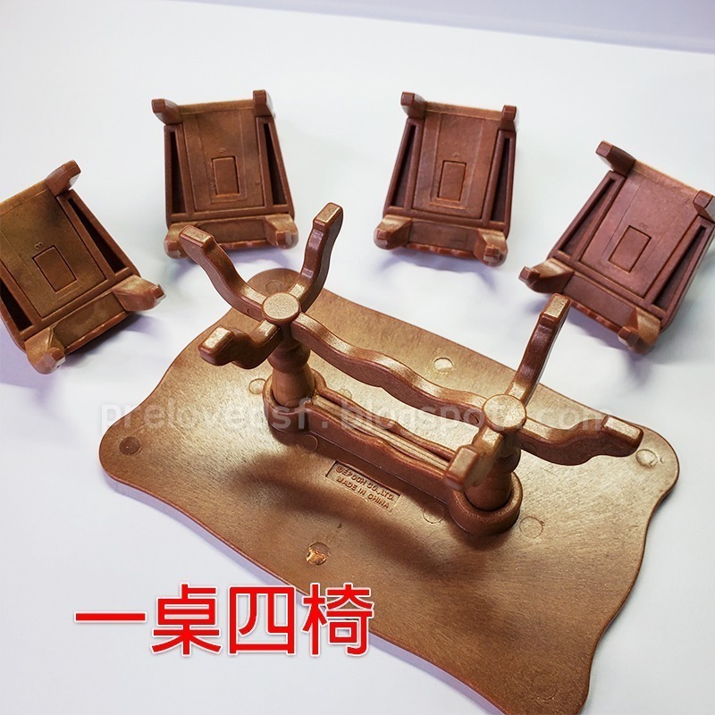 森林家族 絕版 書櫃 一桌四椅 二手無盒 不拆售〈清空間放山雞〉-細節圖9