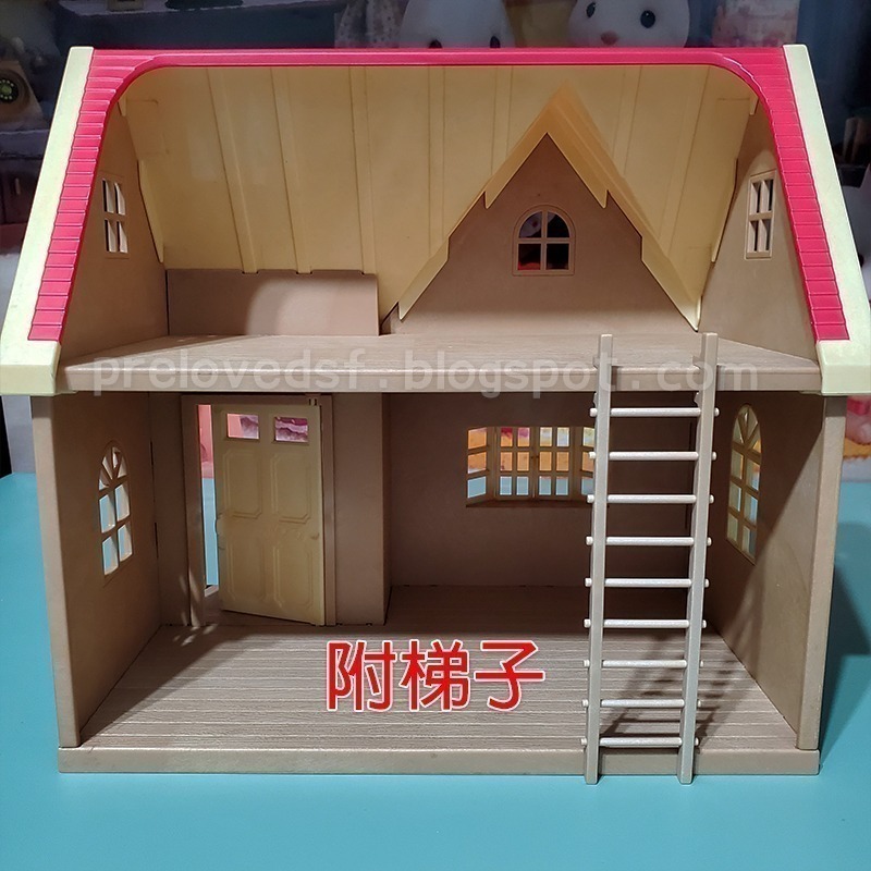Sylvanian Families 森林家族 木莓林小屋 紅莓屋 紅屋頂小屋 二手無盒 絕版〈清空間放山雞〉-細節圖2