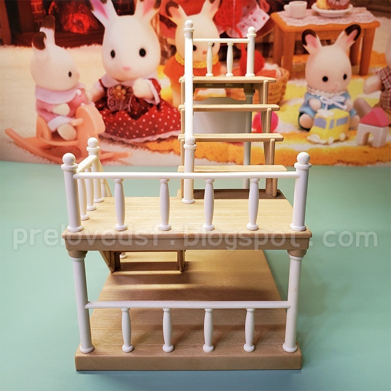 森林家族 絕版 麵包店 樓梯 DIY 改造用 二手無盒〈清空間放山雞〉-細節圖4