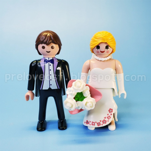 Playmobil 6871 摩比 人偶 新郎 新娘 婚禮系列 絕版〈清空間放山雞〉