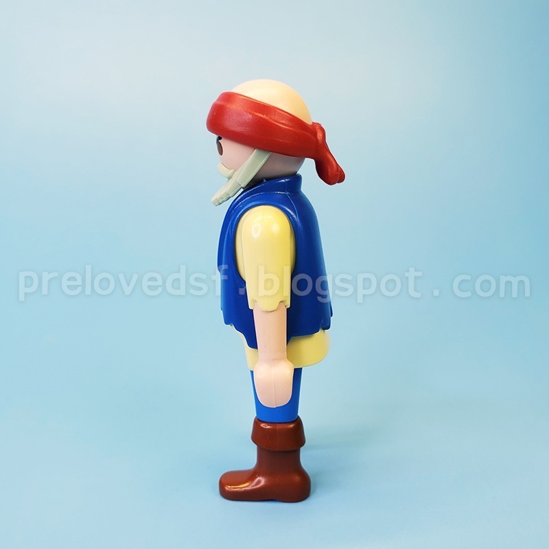 Playmobil 5134 摩比 人偶 海盜 光頭 獨腳〈清空間放山雞〉-細節圖2