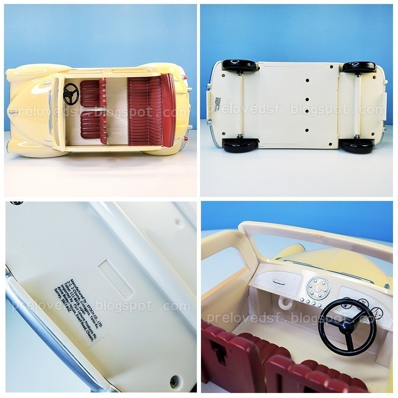 Sylvanian Families 森林家族 三色貓 白色敞篷車 家庭車 絕版〈清空間放山雞〉-細節圖3