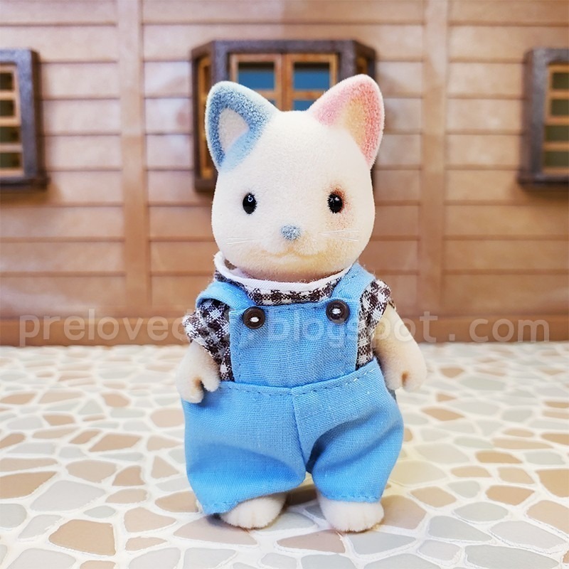 Sylvanian Families 森林家族 三色貓 白色敞篷車 家庭車 絕版〈清空間放山雞〉-細節圖6