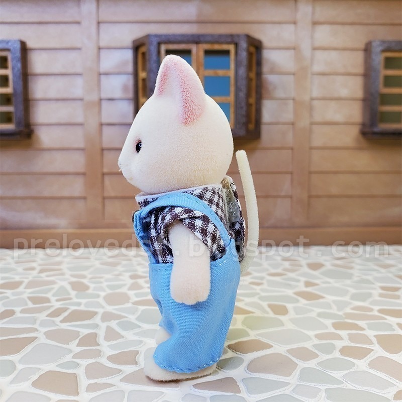 Sylvanian Families 森林家族 三色貓 白色敞篷車 家庭車 絕版〈清空間放山雞〉-細節圖7