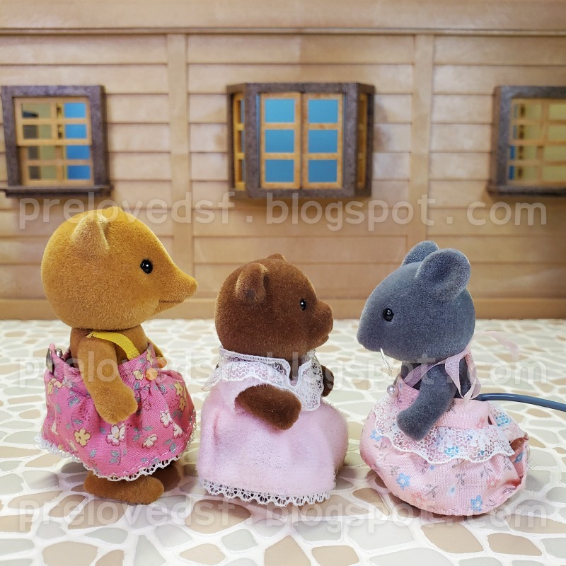 Sylvanian Families 森林家族 狐狸棕熊灰鼠 1987 日版 絕版〈清空間放山雞〉-細節圖3