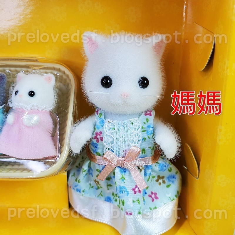 森林家族 35週年紀念 豪華別墅禮盒玩偶 波斯貓 爸爸媽媽三胞胎 〈清空間放山雞〉-細節圖3