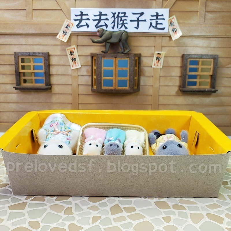 森林家族 35週年紀念 豪華別墅禮盒玩偶 波斯貓 爸爸媽媽三胞胎 〈清空間放山雞〉-細節圖9