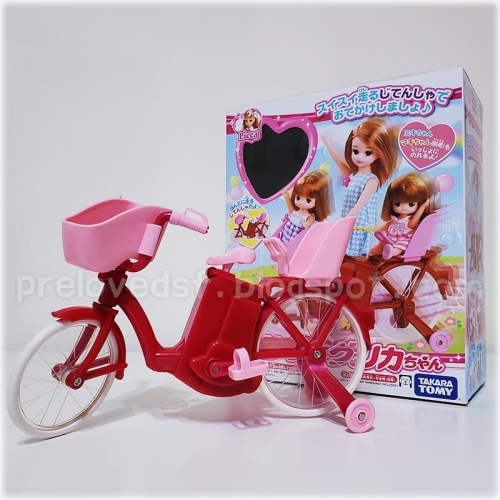 莉卡娃娃 自行車 單車 腳踏車 紅色絕版 二手有盒不含娃 2011 TAKARA TOMY〈清空間放山雞〉