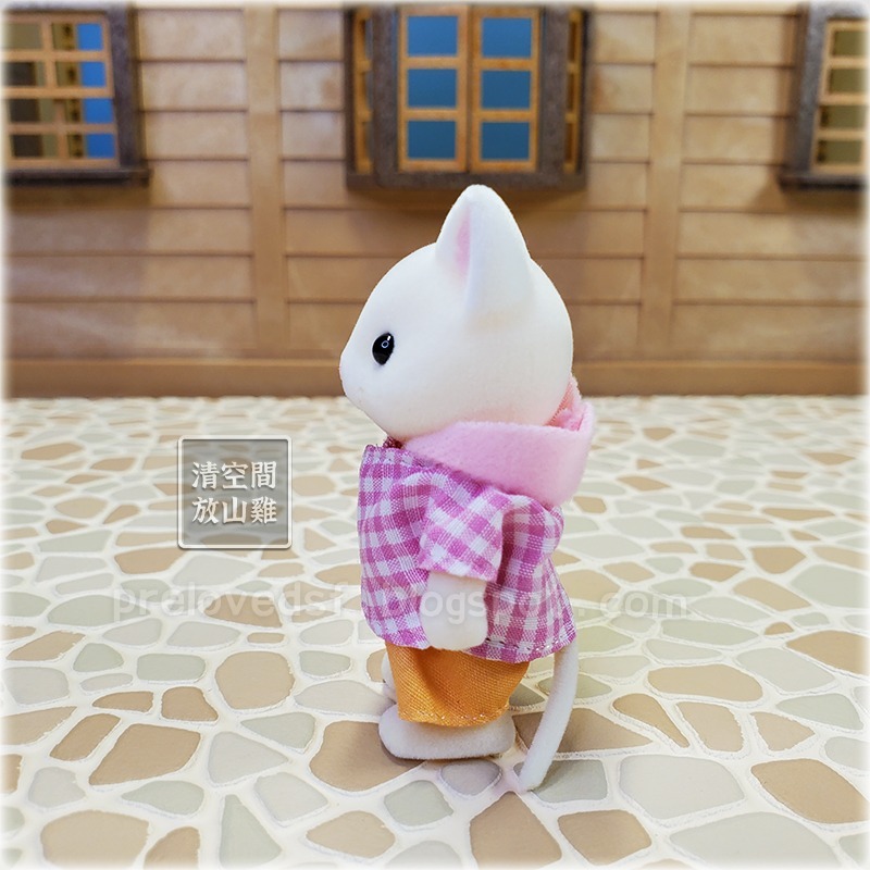 Sylvanian Families 森林家族 牛奶貓 絲綢貓 女孩露營裝 2014 日版 絕版〈清空間放山雞〉-細節圖2