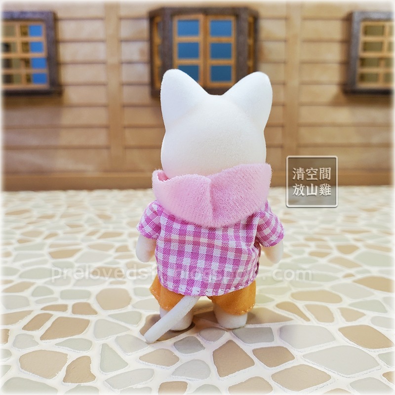 Sylvanian Families 森林家族 牛奶貓 絲綢貓 女孩露營裝 2014 日版 絕版〈清空間放山雞〉-細節圖3