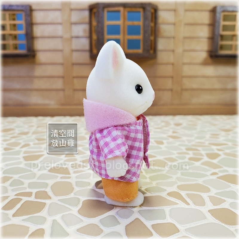 Sylvanian Families 森林家族 牛奶貓 絲綢貓 女孩露營裝 2014 日版 絕版〈清空間放山雞〉-細節圖4