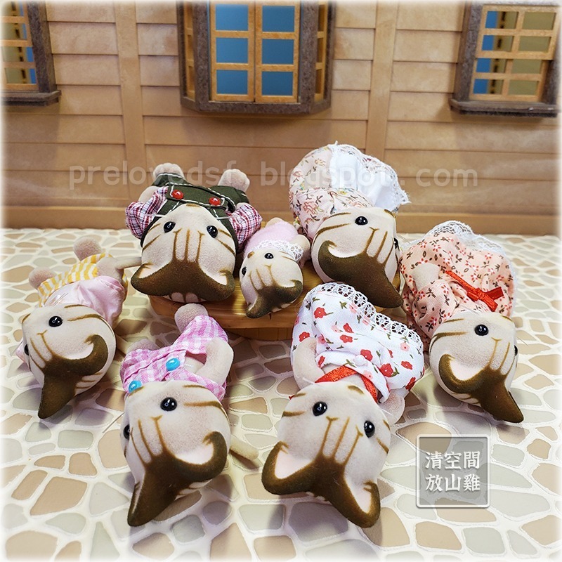 Sylvanian Families 森林家族 斑紋貓家族 舊版 英版服裝 紀念組合〈清空間放山雞〉-細節圖5